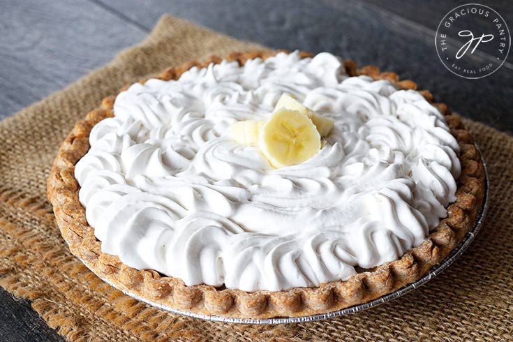Clean Eating Banana Cream Pie Recipe