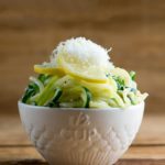 Clean Eating Lemon Parmesan Zucchini Noodles Recipe
