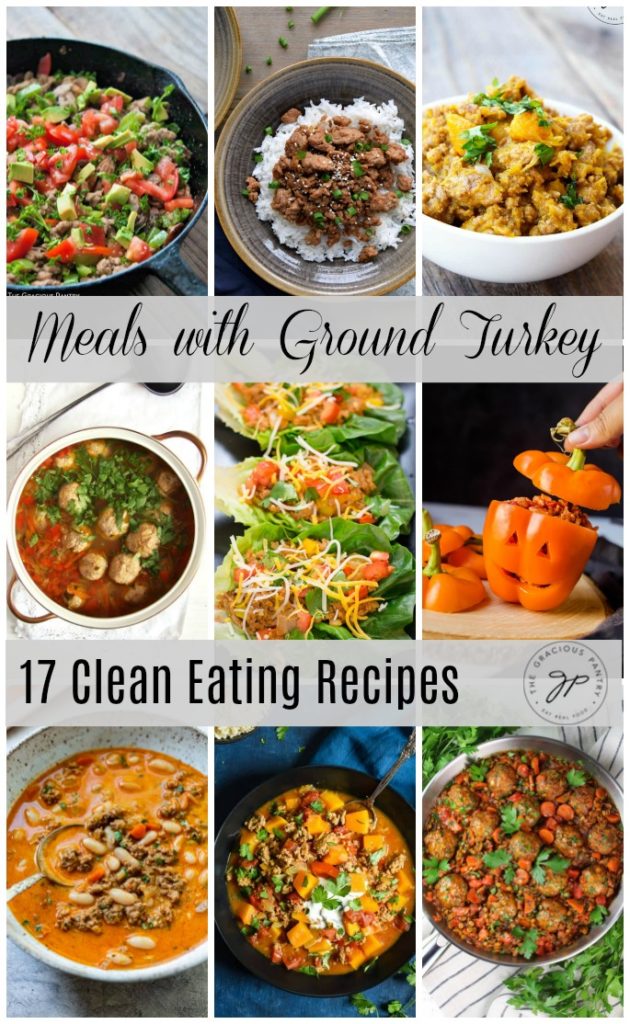 photo collage-meals with ground turkey