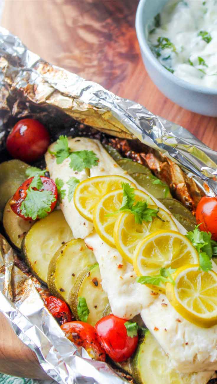 Grilled Fish Foil Packet Recipe