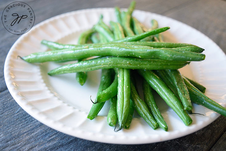 beans air fryer recipe fried slightly serve cool
