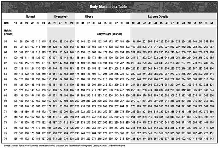 Bmi Conversion Chart