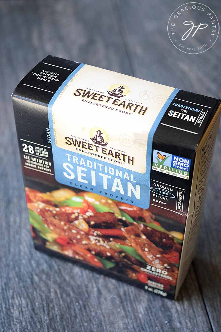 package of Sweet Earth (vegan protein)