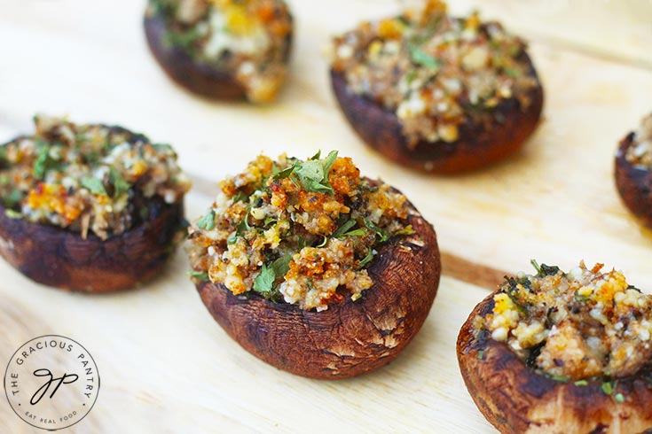Step 12 is to serve your mushrooms and enjoy!