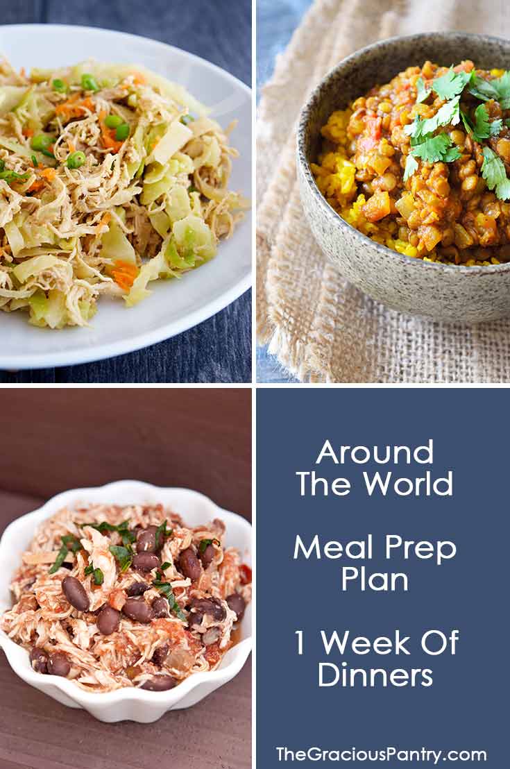 Around The World Dinner Meal Prep Plan