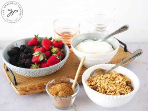 Trifle bar setup.