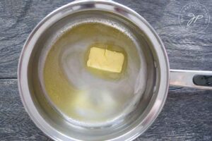 Melting butter in a pot