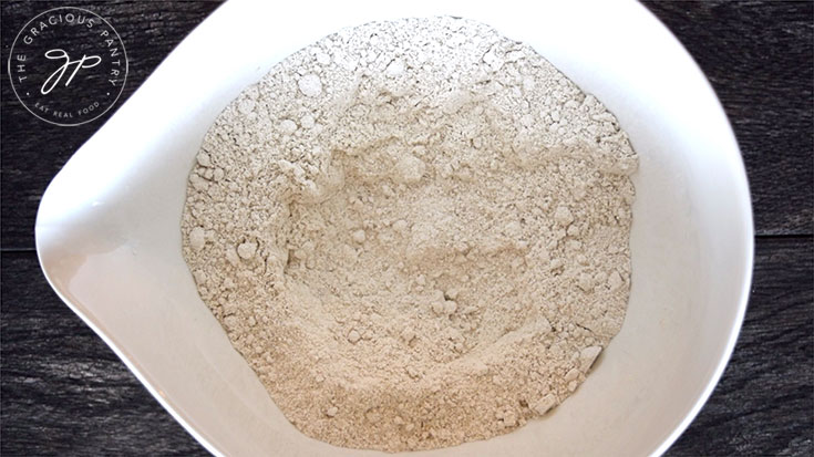 Mix the dry cake ingredients together.