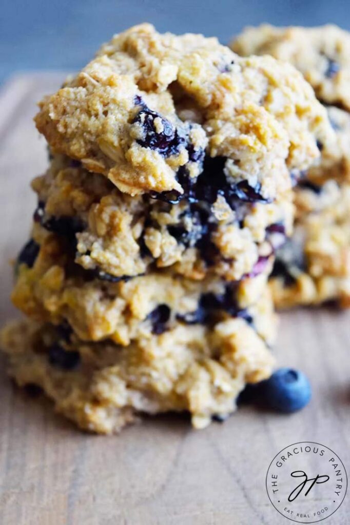 Fresh cookies made from this Breakfast Cookies Recipe have plenty of blueberries, a breakfast superfood.