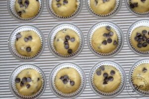 Almond Flour Muffins read to go into the oven.