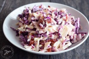 The finished cabbage salad.