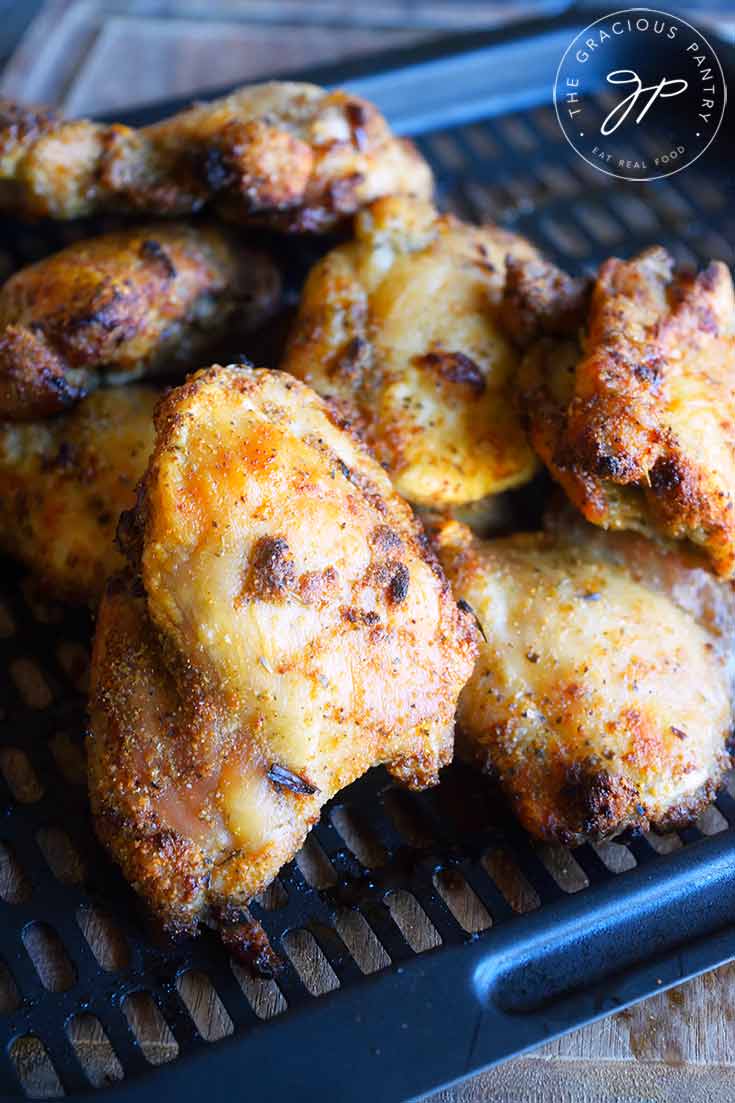 Tuscan Chicken Thighs Recipe (Air Fryer + Video)