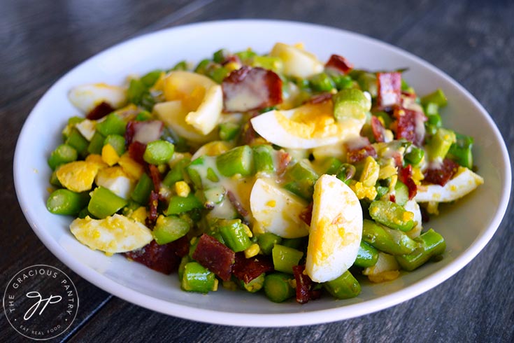 The finished Asparagus Salad Recipe