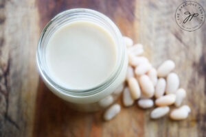 The finished White Bean Alfredo Sauce Recipe.