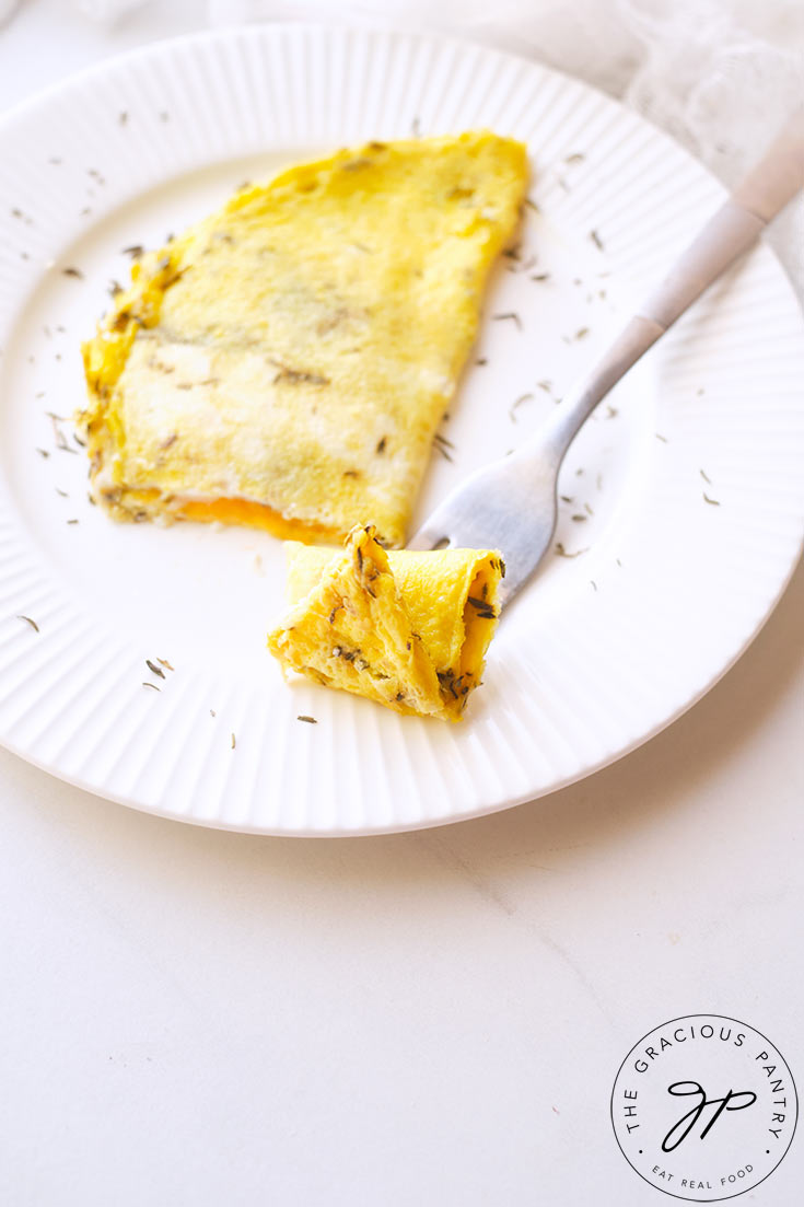 One Egg Omelet with Cheese