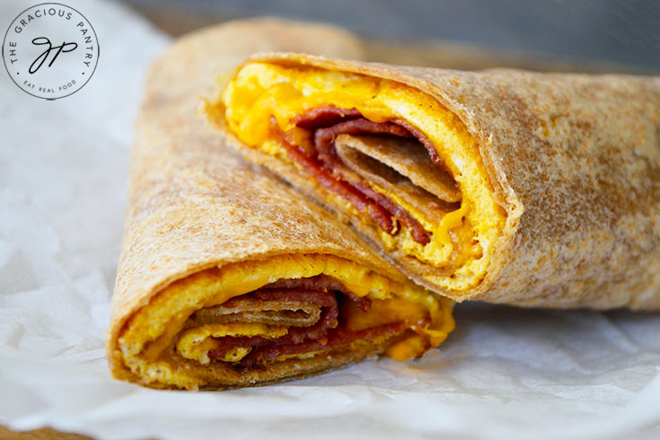 Tortilla Egg Roll Breakfast Wraps