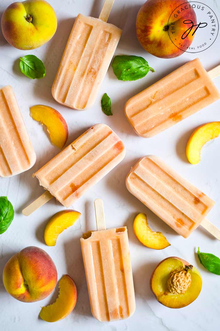 Homemade Peach Popsicles Recipe