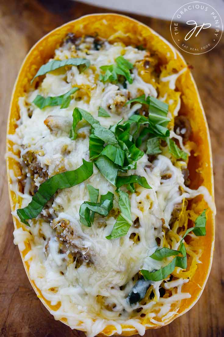 Italian Spaghetti Squash Boats Recipe