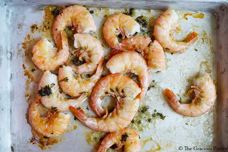 Sheet Pan Garlic Butter Shrimp - Damn Delicious