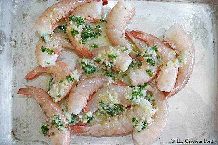 Garlic Butter Sheet Pan Shrimp {Easy Dinner!} - Spend With Pennies