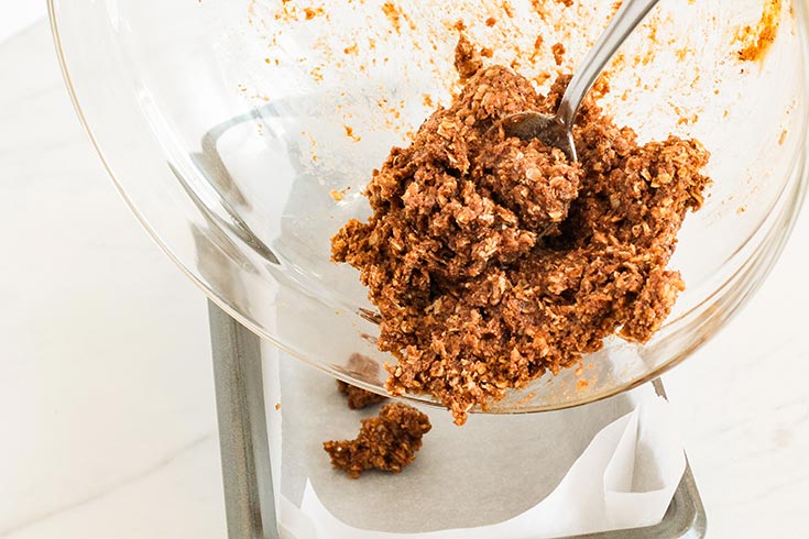 Bar base ingredients mixed in a glass mixing bowl.