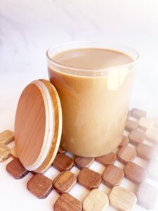 Front view of a cup of Coffee Smoothie.