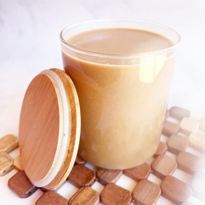 Front view of a cup of Coffee Smoothie.
