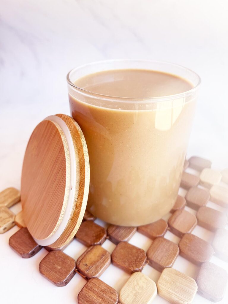 Front view of a cup of Coffee Smoothie.