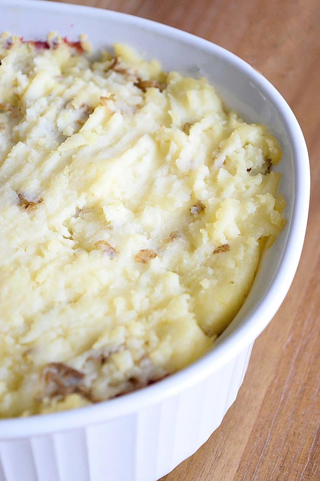 Easy Shepherd's Pie fresh out of a hot oven and ready to serve.