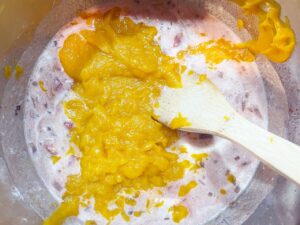 Pumpkin puree added to the Pumpkin Curry sauce.
